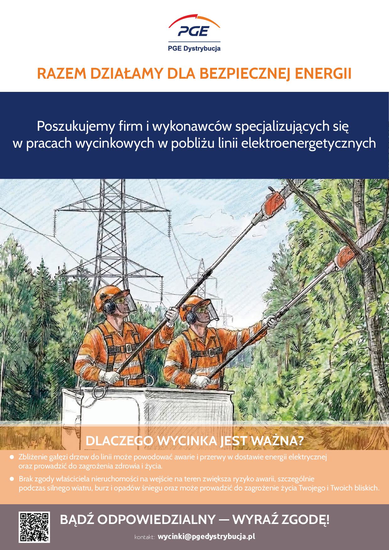 plakat informacyjny pGE